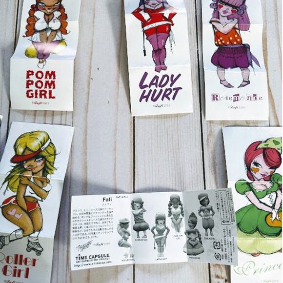 FAFI Sexy Girls Sony Time Capsule Complete Set Of 6 Figures Rare Vintage BG37 - Picture 6 of 6